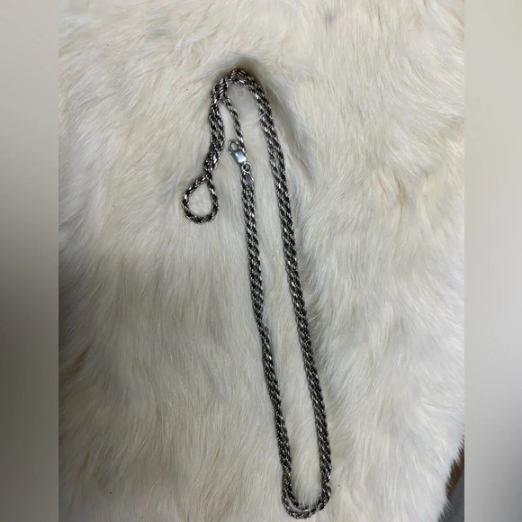 36” Sterling Silver 2mm Rope Chain - Picture 4 of 7